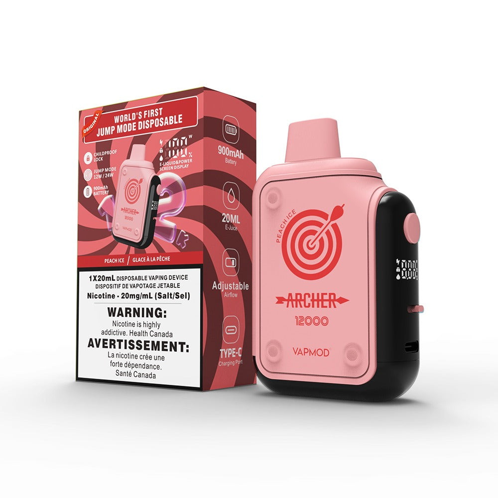 ARCHER BY VAPMOD 12K DISPOSABLE VAPE 5/pk