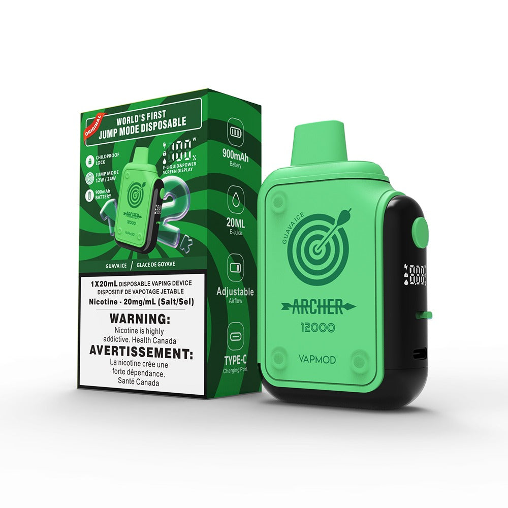 ARCHER BY VAPMOD 12K DISPOSABLE VAPE 5/pk