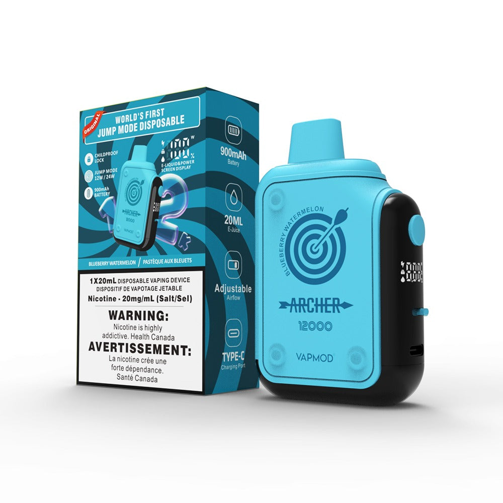 ARCHER BY VAPMOD 12K DISPOSABLE VAPE 5/pk