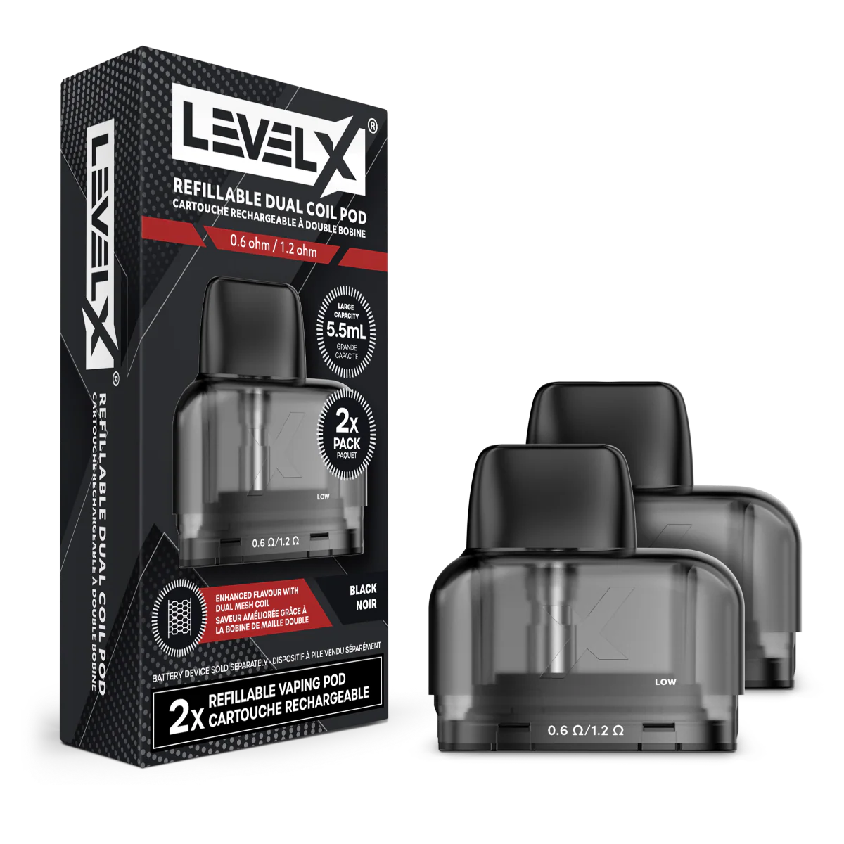 Level X Refillable Pod - 6pack/carton