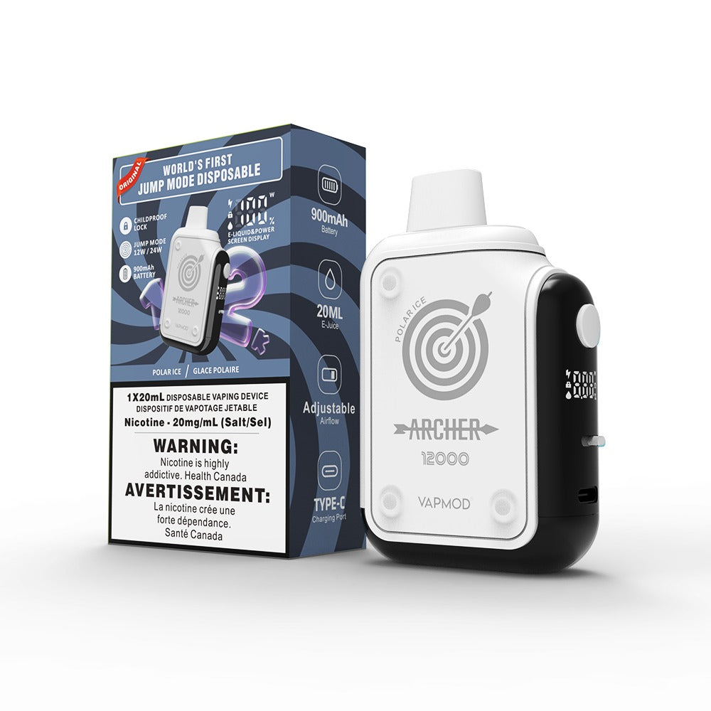 ARCHER BY VAPMOD 12K DISPOSABLE VAPE  5/pk