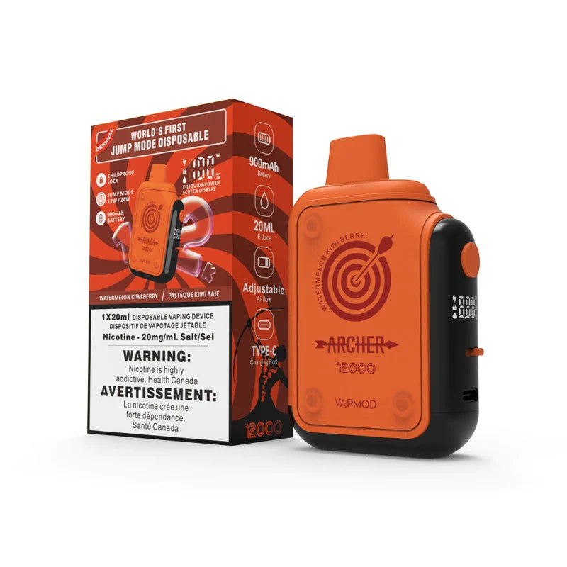ARCHER BY VAPMOD 12K DISPOSABLE VAPE  5/pk