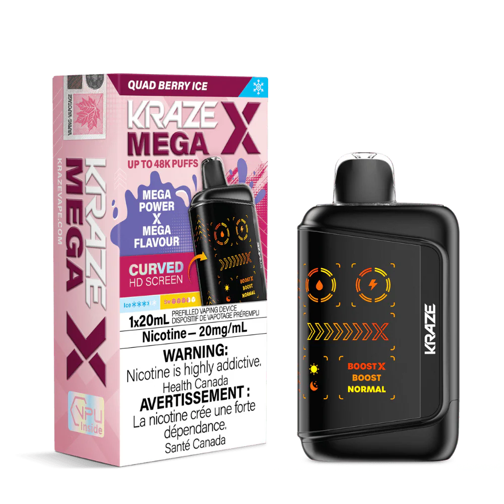Kraze Mega X Disposable Vape 48k puffs - 4ct